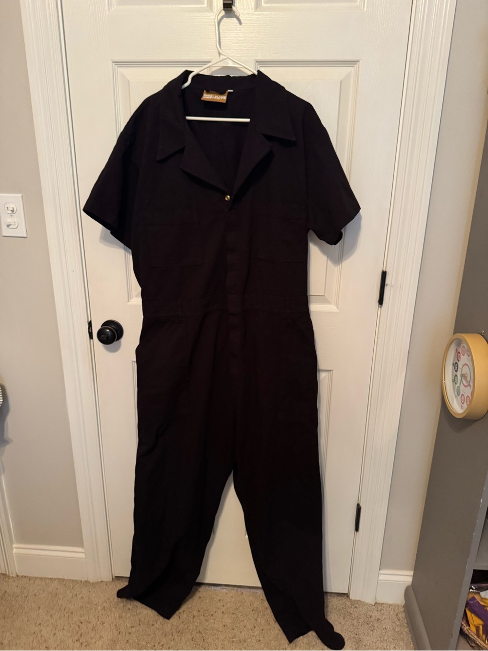 Big Bud Press Black Short-Sleeve Jumpsuit